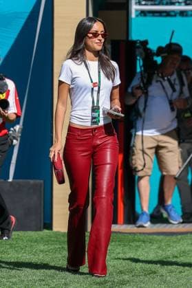 Ehefrau Alexandra Saint Mleux von Charles Leclerc (Scuderia Ferrari HP 16), Grosser Preis von Miami, Motorsport, Herren, Formel 1, Freies Training, 01.05.2026 Miami Florida USA