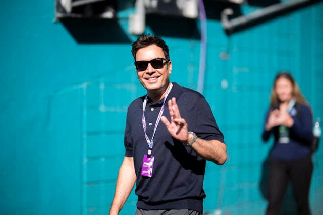 Practice Session F1 Grand Prix of Miami Jimmy Fallon before practice session of the F1 Grand Prix of Miami at Miami International Autodrome on May 1, 2026 in Miami Florida . Photo by Eliot Blondet ABACAPRESS.COM Miami Florida  Copyright: xBlondetxEliot ABACAx