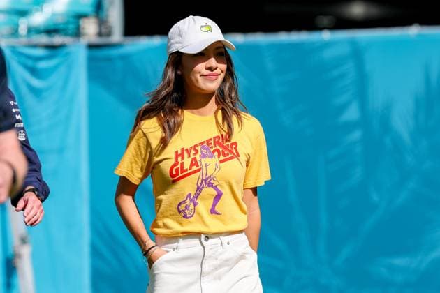 Partnerin Lily Muni He von Alexander Albon (Atlassian Williams Racing 23), Grosser Preis von Miami, Motorsport, Herren, Formel 1, Freies Training, 01.05.2026 Alexander Albon (Atlassian Williams Racing 23) Miami Florida USA