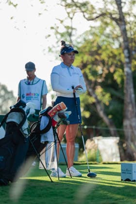 RIVIERA MAYA OPEN AT MAYAKOBA 2026 RIVIERA MAYA OPEN AT MAYAKOBA 2026 ROUND 2 01052026 PLAYA DEL CARMEN, QUINTANA ROO. Action photo of Briana Do of the USA during round 2 of the Riviera Maya Open at Mayakoba 2026 at El Camaleon Golf Club in Playa del Carmen, Mexico. Foto de accion de Briana Do de Estados Unidos, durante la ronda 2 del torneo Riviera Maya Open at Mayakoba 2026 celebrado en el Club de Golf El Camaleon en Playa del Carmen, Mexico. Photo by IMAGENSHOP AGENCIA FOTOGRAFICA PLAYA DEL CARMEN QUINTANA ROO MEXICO Copyright: xMIKIOxWATANABEx