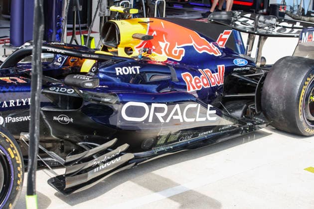 F1 - MIAMI GRAND PRIX 2026 Red Bull Racing Ford RB22, mechanical detail floor bodywork, carrosserie, aerodynamism, aerodynamic, aerodynamics engine, moteur cover during the Formula 1 Miami Grand Prix 2026, 4th round of the 2026 Formula One World Championship, WM, Weltmeisterschaft from May 1 to 3, 2026 on the Miami International Autodrome, in Miami Gardens, USA - Miami GardensUnited States Copyright: xXavixBonillax