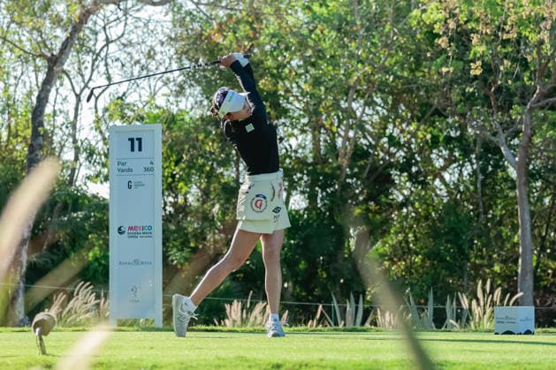 RIVIERA MAYA OPEN AT MAYAKOBA 2026 RIVIERA MAYA OPEN AT MAYAKOBA 2026 ROUND 2 01052026 PLAYA DEL CARMEN, QUINTANA ROO. Action photo of Erika Hara of Japan during round 2 of the Riviera Maya Open at Mayakoba 2026 at El Camaleon Golf Club in Playa del Carmen, Mexico. Foto de accion de Erika Hara de Japon, durante la ronda 2 del torneo Riviera Maya Open at Mayakoba 2026 celebrado en el Club de Golf El Camaleon en Playa del Carmen, Mexico. Photo by IMAGENSHOP AGENCIA FOTOGRAFICA PLAYA DEL CARMEN QUINTANA ROO MEXICO Copyright: xMIKIOxWATANABEx