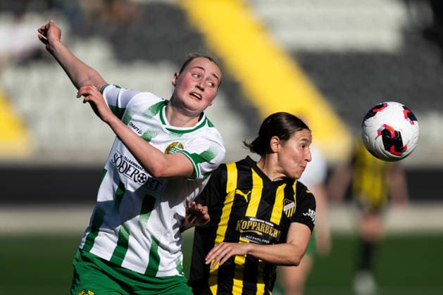 260501 Emilie Bragstad of Hammarby and Tabitha Michelle Tindell of Häcken during the UEFA Women s Europa Cup final between Häcken and Hammarby on May 1, 2026 in Göteborg. Photo: Daniel Stiller BILDBYRAN kod DS DS0574 fotboll football soccer fotball europa cup häcken hammarby uefa womens europa cup dam bbeng Copyright: DANIELxSTILLER BB260501DS031