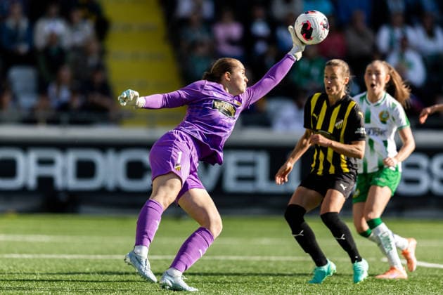 260501 Goalkeeper Fanney Inga Birkisdottir of Häcken during the UEFA Women s Europa Cup final between Häcken and Hammarby on May 1, 2026 in Göteborg. Photo: Michael Erichsen BILDBYRAN COP 89 DS0574 fotboll football soccer fotball europa cup häcken hammarby uefa womens europa cup dam bbeng Copyright: MICHAELxERICHSEN BB260501MI055