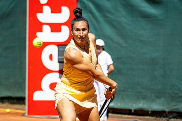 Bandecchi, Susan SUI (TEC Waldau Stuttgart), 1. Bundesliga Damen: LTTC Rot-Weiß vs. TEC Waldau Stuttgart, Berlin, LTTC Rot-Weiß , 01.05.2026, Copyright: xClaudioxGärtnerx
