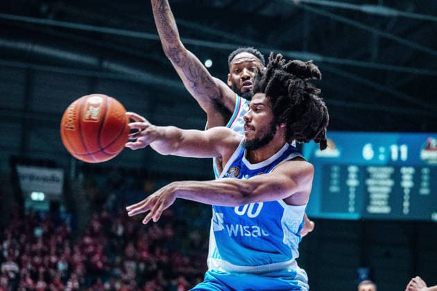 Tyger Campbell(Skyliners Frankfurt, 00) GER, Skyliners Frankfurt vs. Telekom Baskets Bonn easyCredit BBL, Bundesliga, 32 Spieltag, Saison 2025 2026. 01.05.2026 Eibner-Pressefoto Attila Ziga GER, Skyliners Frankfurt vs. Telekom Baskets Bonn easyCredit BBL, Bundesliga, 32 Spieltag, Saison 2025 2026. 01.05.2026 Frankfurt am Main Copyright: xEibner-Pressefotox EP_AZA