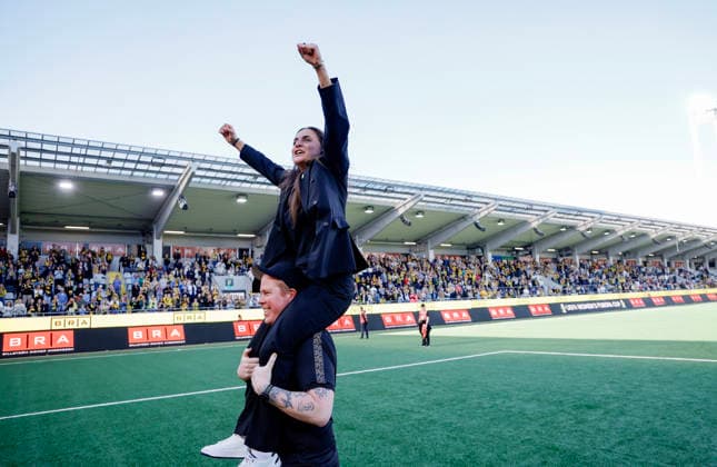 GOTHENBURG, SWEDEN 20260501 Häcken s captain Anna Anvegard takes a shot during Friday s decisive final in the European Cup between BK Häcken and Hammarby at Nordic Wellness arena. GÖTEBORG SWEDEN x9200x