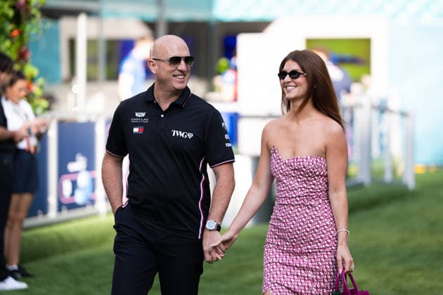 F1 - MIAMI GRAND PRIX 2026 TOWRISS Dan (usa), CEO of TWG Motorsports (Cadillac ownership group), portrait, and his wife Cassidy Towriss during the Formula 1 Miami Grand Prix 2026, 4th round of the 2026 Formula One World Championship, WM, Weltmeisterschaft from May 1 to 3, 2026 on the Miami International Autodrome, in Miami Gardens, USA - Miami GardensUnited States  Copyright: xAndrÃ xFerreirax