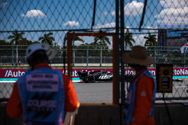 F1 - MIAMI GRAND PRIX 2026 12 KIMI ANTONELLI Andrea (ita), Mercedes AMG F1 Team W17, action during the Formula 1 Miami Grand Prix 2026, 4th round of the 2026 Formula One World Championship, WM, Weltmeisterschaft from May 1 to 3, 2026 on the Miami International Autodrome, in Miami Gardens, USA - Miami GardensUnited States  Copyright: xDPPIx