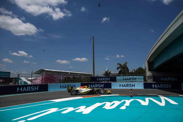 F1 - MIAMI GRAND PRIX 2026 41 LINDBLAD Arvid (gbr), Visa Cash App RB F1 Team VCARB03, action during the Formula 1 Miami Grand Prix 2026, 4th round of the 2026 Formula One World Championship, WM, Weltmeisterschaft from May 1 to 3, 2026 on the Miami International Autodrome, in Miami Gardens, USA - Miami GardensUnited States  Copyright: xDPPIx