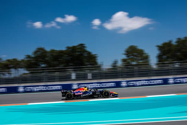 F1 - MIAMI GRAND PRIX 2026 03 VERSTAPPEN Max (nld), Red Bull Racing Ford RB22, action during the Formula 1 Miami Grand Prix 2026, 4th round of the 2026 Formula One World Championship, WM, Weltmeisterschaft from May 1 to 3, 2026 on the Miami International Autodrome, in Miami Gardens, USA - Miami GardensUnited States  Copyright: xDPPIx