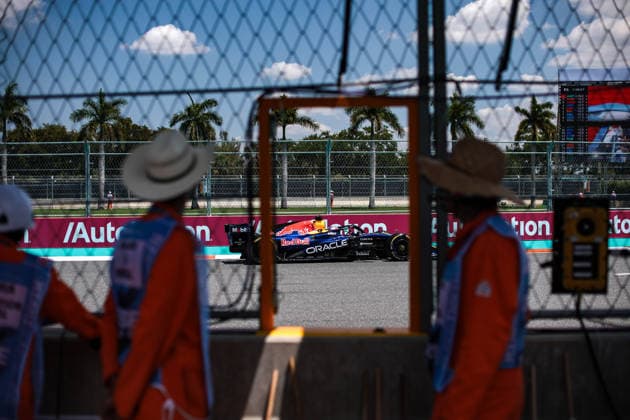 F1 - MIAMI GRAND PRIX 2026 03 VERSTAPPEN Max (nld), Red Bull Racing Ford RB22, action during the Formula 1 Miami Grand Prix 2026, 4th round of the 2026 Formula One World Championship, WM, Weltmeisterschaft from May 1 to 3, 2026 on the Miami International Autodrome, in Miami Gardens, USA - Miami GardensUnited States  Copyright: xDPPIx