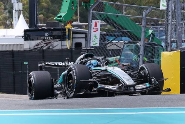 George Russell (Mercedes-AMG Petronas 63), Grosser Preis von Miami, Motorsport, Herren, Formel 1, Freies Training, 01.05.2026 Miami Florida USA