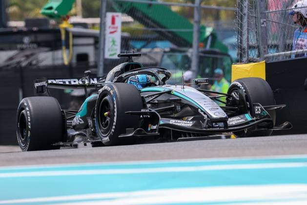 George Russell (Mercedes-AMG Petronas 63), Grosser Preis von Miami, Motorsport, Herren, Formel 1, Freies Training, 01.05.2026 Miami Florida USA