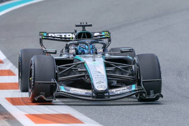 George Russell (Mercedes-AMG Petronas 63), Grosser Preis von Miami, Motorsport, Herren, Formel 1, Freies Training, 01.05.2026 Miami Florida USA