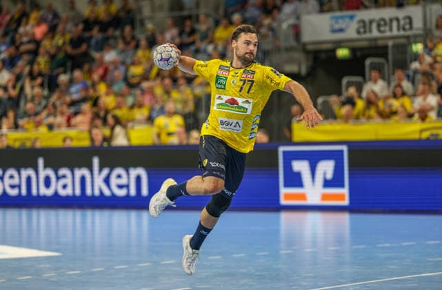GER, Mannheim, Rhein-Neckar Löwen vs MT Melsungen, Daikin Handball-Bundesliga, Handball, HBL, Spielzeit 2025 2026, SAP Arena, 30. Spieltag im Bild: Dani Baijens (Rhein‘Neckar Löwen 77) DFB DFL REGULATIONS PROHIBIT ANY USE OF PHOTOGRAPHS AS IMAGE SEQUENCES AND OR QUASI-VIDEO, 01.05.2026 Copyright: HMBxMedia HendrikxHamelau