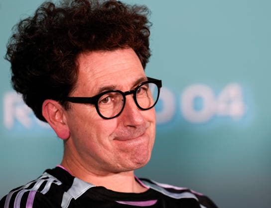 Mattia Binotto (Audi Revolut F1 Team, CEO) USA, Formel 1 Weltmeisterschaft, Miami Grand Prix, Miami International Autodrome, Miami Gardens, Teams Pressekonferenz, Saison 2026, 01.05.2026 USA, Formel 1 Weltmeisterschaft, Miami Grand Prix, Miami International Autodrome, Miami Gardens, Teams Pressekonferenz, Saison 2026, 01.05.2026 Miami Gardens Copyright: xEibner-Pressefoto ScottxColemanx EP_SCN
