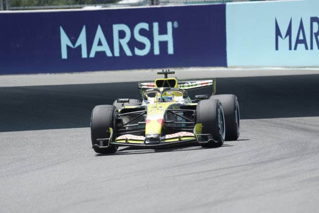 01.05.2026, Miami International Autodrome, Miami, Formula 1 Crypto.com Miami Grand Prix 2026 ,im Bild Arvid Lindblad (GBR), Visa Cash App Racing Bulls Formula One Team (Photo by Hasan Bratic DeFodi Images) -