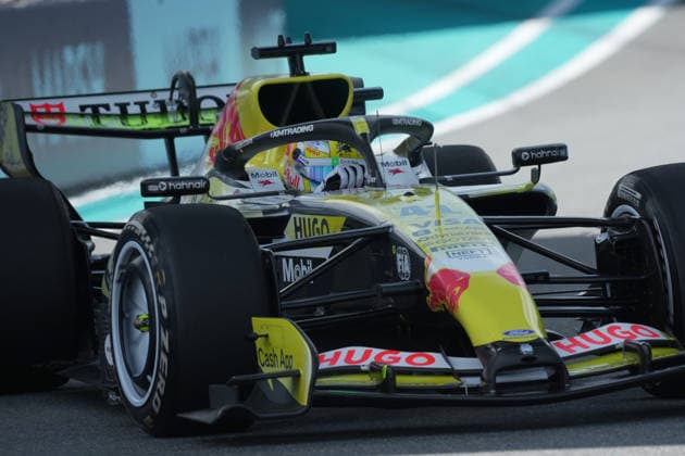 01.05.2026, Miami International Autodrome, Miami, Formula 1 Crypto.com Miami Grand Prix 2026 ,im Bild Arvid Lindblad (GBR), Visa Cash App Racing Bulls Formula One Team (Photo by Hasan Bratic DeFodi Images) -