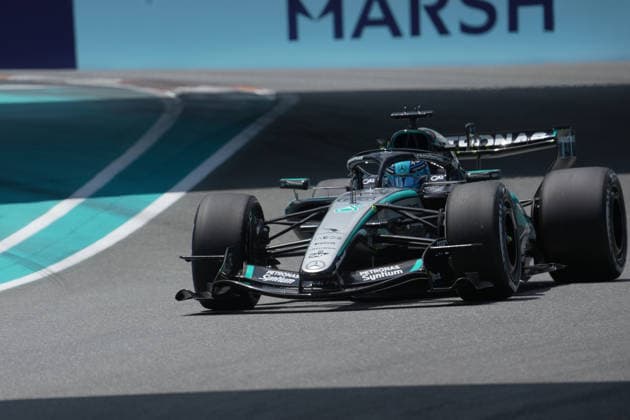 01.05.2026, Miami International Autodrome, Miami, Formula 1 Crypto.com Miami Grand Prix 2026 ,im Bild George Russell (GBR), Mercedes-AMG Petronas Formula One Team (Photo by Hasan Bratic DeFodi Images) -
