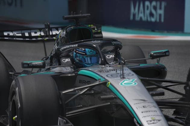 01.05.2026, Miami International Autodrome, Miami, Formula 1 Crypto.com Miami Grand Prix 2026 ,im Bild George Russell (GBR), Mercedes-AMG Petronas Formula One Team (Photo by Hasan Bratic DeFodi Images) -