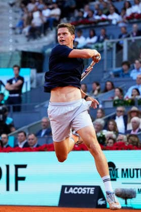 Mutua Madrid Open - Day Twelve Alexander Blockx of Belgium plays against Alexander Zverev of Germany during Men s Singles semi-final match on Day twelve of the Mutua Madrid Open 2026, ATP, Tennis Herren Masters 1000 and WTA, Tennis Damen 1000 tournament celebrates at La Caja Magica on May 1, 2026 in Madrid, Spain. Madrid Spain  Copyright: xJosexBretonx originalFilename:bretonhernandez-mutuamad260501_npktp.jpg