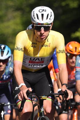 01.05.2026 Orbe , SCHWEIZ, Tour de Romandie 2026 3.Etappe Orbe - Orbe Tadej Pogacar SLO Team UAE Emirates im Anstieg zum Col Mollendruz