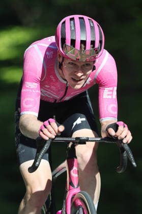 01.05.2026 Orbe , SCHWEIZ, Tour de Romandie 2026 3.Etappe Orbe - Orbe Georg Steinhauser GER Team EF Education Easypost im Anstieg zum Col Mollendruz