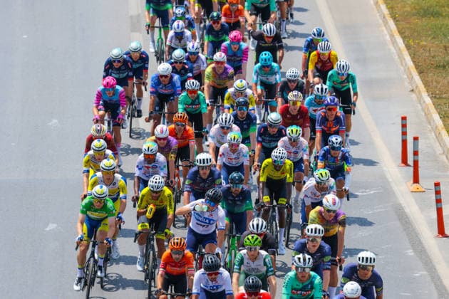 The 61st Presidential Cycling Tour of Turkiye (TUR 2026) has officially begun, starting with its opening stage in the coastal town of Cesme, Izmir. Held under the auspices of the Presidency of the Republic of Türkiye, this prestigious UCI ProSeries race brings together 23 teams and 161 world-class cyclists to compete over eight days, from April 26 to May 3, 2026...The 2026 edition unfolds across routes showcasing some of Türkiye s most striking landscapes. Starting in Cesme, the race follows the Aegean and Mediterranean coastlines, covering stages through Antalya and the southern shores before concluding in the capital, Ankara. Beyond sporting competition, the tour plays a key role in promoting Türkiye s natural and cultural richness on a global stage..This year, the race consists of 8 stages covering approximately 1,200 kilometers. Nearly 20 teams and over 150 riders from around the world are competing, under the coordination of the Turkish Cycling Federation..With the first three stages completed, the pace in the peloton has intensified and the general classification has begun to take shape. Sprint finishes and technically demanding routes have stood out, with the third stage drawing attention for its high tempo and dramatic finale..The third stage of the 61st Presidential Cycling Tour of Türkiye (TUR 2026) was won by Colombian rider Ivan Ramiro Sosa of Equipo Kern Pharma. Covering the 132.7-kilometer Marmaris-Kıran route, Sosa finished in 3 hours, 40 minutes, and 25 seconds. In the summit finish, Australian rider Sebastian Berwick of Caja Rural-Seguros RGA placed second, while French rider Nicolas Breuillard of TotalEnergies finished third..As the race progresses, challenging climbs and critical time gaps are expected to further heighten the excitement. The tour continues to deliver a compelling blend of elite competition and global vis Copyright: RizaxOzel 19081559