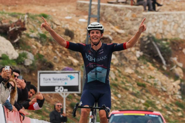 The 61st Presidential Cycling Tour of Turkiye (TUR 2026) has officially begun, starting with its opening stage in the coastal town of Cesme, Izmir. Held under the auspices of the Presidency of the Republic of Türkiye, this prestigious UCI ProSeries race brings together 23 teams and 161 world-class cyclists to compete over eight days, from April 26 to May 3, 2026...The 2026 edition unfolds across routes showcasing some of Türkiye s most striking landscapes. Starting in Cesme, the race follows the Aegean and Mediterranean coastlines, covering stages through Antalya and the southern shores before concluding in the capital, Ankara. Beyond sporting competition, the tour plays a key role in promoting Türkiye s natural and cultural richness on a global stage..This year, the race consists of 8 stages covering approximately 1,200 kilometers. Nearly 20 teams and over 150 riders from around the world are competing, under the coordination of the Turkish Cycling Federation..With the first three stages completed, the pace in the peloton has intensified and the general classification has begun to take shape. Sprint finishes and technically demanding routes have stood out, with the third stage drawing attention for its high tempo and dramatic finale..The third stage of the 61st Presidential Cycling Tour of Türkiye (TUR 2026) was won by Colombian rider Ivan Ramiro Sosa of Equipo Kern Pharma. Covering the 132.7-kilometer Marmaris-Kıran route, Sosa finished in 3 hours, 40 minutes, and 25 seconds. In the summit finish, Australian rider Sebastian Berwick of Caja Rural-Seguros RGA placed second, while French rider Nicolas Breuillard of TotalEnergies finished third..As the race progresses, challenging climbs and critical time gaps are expected to further heighten the excitement. The tour continues to deliver a compelling blend of elite competition and global vis Copyright: RizaxOzel 19081567