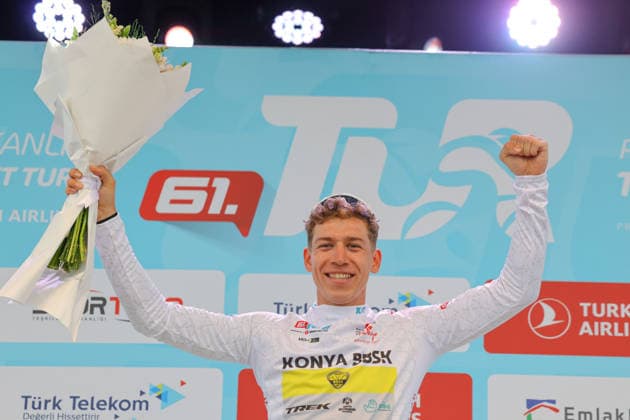 The 61st Presidential Cycling Tour of Turkiye (TUR 2026) has officially begun, starting with its opening stage in the coastal town of Cesme, Izmir. Held under the auspices of the Presidency of the Republic of Türkiye, this prestigious UCI ProSeries race brings together 23 teams and 161 world-class cyclists to compete over eight days, from April 26 to May 3, 2026...The 2026 edition unfolds across routes showcasing some of Türkiye s most striking landscapes. Starting in Cesme, the race follows the Aegean and Mediterranean coastlines, covering stages through Antalya and the southern shores before concluding in the capital, Ankara. Beyond sporting competition, the tour plays a key role in promoting Türkiye s natural and cultural richness on a global stage..This year, the race consists of 8 stages covering approximately 1,200 kilometers. Nearly 20 teams and over 150 riders from around the world are competing, under the coordination of the Turkish Cycling Federation..With the first three stages completed, the pace in the peloton has intensified and the general classification has begun to take shape. Sprint finishes and technically demanding routes have stood out, with the third stage drawing attention for its high tempo and dramatic finale..The third stage of the 61st Presidential Cycling Tour of Türkiye (TUR 2026) was won by Colombian rider Ivan Ramiro Sosa of Equipo Kern Pharma. Covering the 132.7-kilometer Marmaris-Kıran route, Sosa finished in 3 hours, 40 minutes, and 25 seconds. In the summit finish, Australian rider Sebastian Berwick of Caja Rural-Seguros RGA placed second, while French rider Nicolas Breuillard of TotalEnergies finished third..As the race progresses, challenging climbs and critical time gaps are expected to further heighten the excitement. The tour continues to deliver a compelling blend of elite competition and global vis Copyright: RizaxOzel 19081570