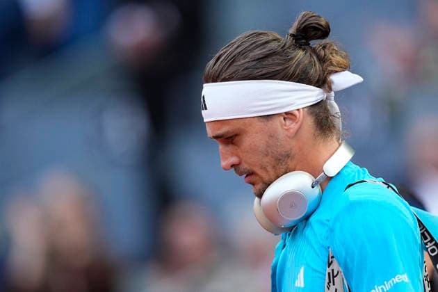 May 1, 2026, Madrid, Madrid, Spain: Alexander Zverev of Germany enters the court to play against Alexander Blockx of Belgium during the Mutua Madrid Open 2026 at La Caja Magica on May 01, 2026 in Madrid, Spain. Madrid Spain - ZUMAa181 20260501_zaa_a181_335 Copyright: xOscarxJ.xBarrosox