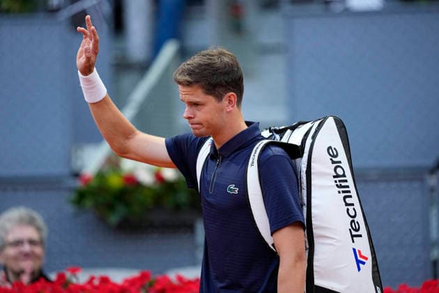 May 1, 2026, Madrid, Madrid, Spain: Alexander Blockx of Belgium enters the court to play against Alexander Zverev of Germany during the Mutua Madrid Open 2026 at La Caja Magica on May 01, 2026 in Madrid, Spain. Madrid Spain - ZUMAa181 20260501_zaa_a181_333 Copyright: xOscarxJ.xBarrosox
