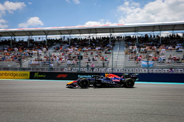 (6) Isack Hadjar (FRA) - Oracle Red Bull Racing - Red Bull RB22 - Red Bull Ford during the Formula 1 Crypto.com Miami Grand Prix 2026 at Miami International Autodrome in Miami Gardens, United States. Round 6 of the 2026 FIA Formula One World Championship, WM, Weltmeisterschaft held May 1-3, 2026. The Miami International Autodrome, located in the grounds of the Hard Rock Stadium, hosts the sixth round featuring the Sprint format. This event weekend features the F1 Sprint format, with a Sprint Shootout and Sprint Race in addition to the standard qualifying session and Grand Prix. Formula 1 Crypto.com Miami Grand Prix 2026 - Round 6 - Miami International Autodrome F1-2026-R06-MIA