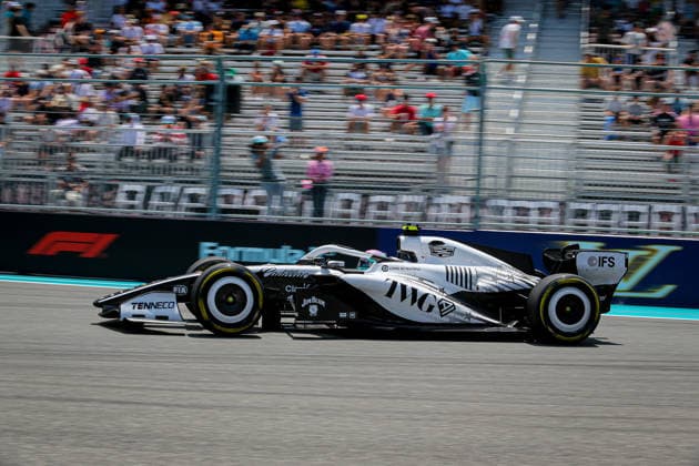 (77) Valtteri Bottas (FIN) - Cadillac Formula 1 Team - Cadillac - Ferrari during the Formula 1 Crypto.com Miami Grand Prix 2026 at Miami International Autodrome in Miami Gardens, United States. Round 6 of the 2026 FIA Formula One World Championship, WM, Weltmeisterschaft held May 1-3, 2026. The Miami International Autodrome, located in the grounds of the Hard Rock Stadium, hosts the sixth round featuring the Sprint format. This event weekend features the F1 Sprint format, with a Sprint Shootout and Sprint Race in addition to the standard qualifying session and Grand Prix. Formula 1 Crypto.com Miami Grand Prix 2026 - Round 6 - Miami International Autodrome F1-2026-R06-MIA