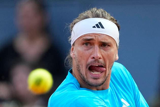 May 1, 2026, Madrid, Madrid, Spain: Alexander Zverev of Germany plays against Alexander Blockx of Belgium during the Mutua Madrid Open 2026 at La Caja Magica on May 01, 2026 in Madrid, Spain. Madrid Spain - ZUMAa181 20260501_zaa_a181_401 Copyright: xOscarxJ.xBarrosox