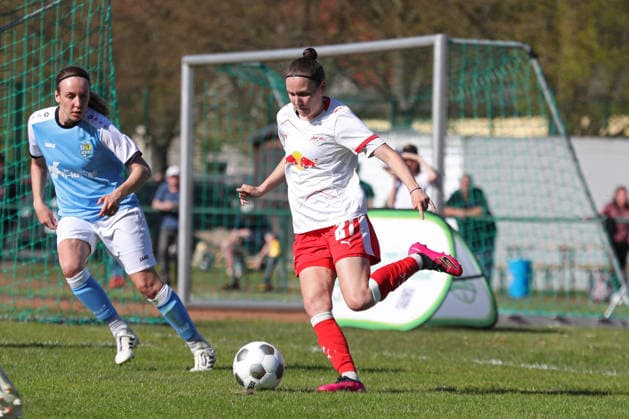 Sachsenpokal-Finale Frauen: Chemnitzer FC - RB Leipzig II; 01.05.2026 Natalie Grenz (21, RB Leipzig II U20). Sachsenpokal-Finale der Frauen Sachsenlotto-Landespokal: Chemnitzer FC vs. RB Leipzig II U20 im Auenstadion Flöha, 01.05.2026. Copyright: xBEAUTIFULxSPORTS JanxKaeferx