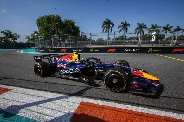 F1 - MIAMI GRAND PRIX 2026 06 HADJAR Isack (fra), Red Bull Racing Ford RB22, action during the Formula 1 Miami Grand Prix 2026, 4th round of the 2026 Formula One World Championship, WM, Weltmeisterschaft from May 1 to 3, 2026 on the Miami International Autodrome, in Miami Gardens, USA - Miami GardensUnited States  Copyright: xDPPIx