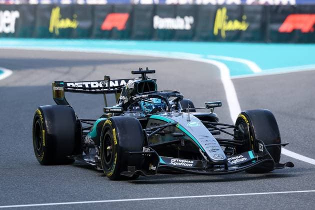George Russell (Mercedes-AMG Petronas 63), Grosser Preis von Miami, Motorsport, Herren, Formel 1, Sprint Qualifying, 01.05.2026 Miami Florida USA