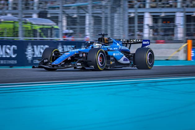 (23) Alexander Albon (THA) - Atlassian Williams F1 Team - Williams FW48 - Mercedes during the Formula 1 Crypto.com Miami Grand Prix 2026 at Miami International Autodrome in Miami Gardens, United States. Round 6 of the 2026 FIA Formula One World Championship, WM, Weltmeisterschaft held May 1-3, 2026. The Miami International Autodrome, located in the grounds of the Hard Rock Stadium, hosts the sixth round featuring the Sprint format. This event weekend features the F1 Sprint format, with a Sprint Shootout and Sprint Race in addition to the standard qualifying session and Grand Prix. Formula 1 Crypto.com Miami Grand Prix 2026 - Round 6 - Miami International Autodrome F1-2026-R06-MIA