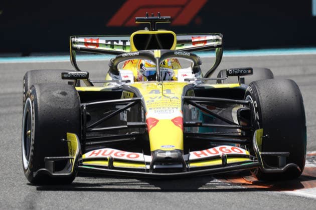 Formula 1 Crypto.com Miami Grand Prix 2026 Arvid Lindblad (GBR), Visa Cash App Racing Bulls F1 Team, VCARB 03 during Formula 1 Crypto.com Miami Grand Prix 2026. on May 1., 2026 in Miami, United States Of America Zsombor Toth Miami Miami International Autodrome Florida United States Of America
