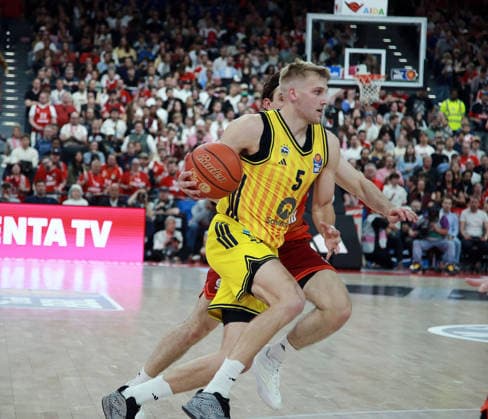 Sam GRIESEL (Berlin), Basketball,easy Credit Bundesliga, FC Bayern München vs Alba Berlin, , 01.05.26, SAP Garden, Muenchen, Copyright: WolfgangxFehrmann