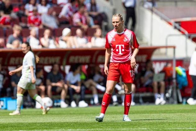 Google Pixel Frauen-Bundesliga: 1. FC Köln - SV Werder Bremen; 02.05.2026 Pauline Bremer (1. FC Köln, 11) am 24. Spieltag der Google Pixel Frauen-Bundesliga im Spiel des 1. FC Köln gegen den SV Werder Bremen am 02.05.2026 im RheinEnergie-Stadion in Köln, Deutschland. Copyright: xBEAUTIFULxSPORTS Meuselx