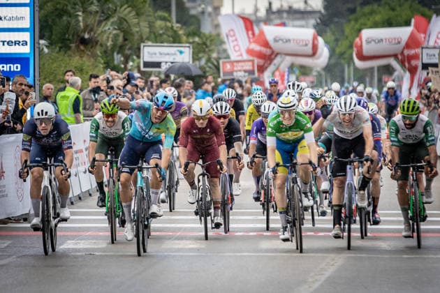 61st Presidential Cycling Tour of Turkiye ANTALYA, TURKIYE - MAY 2: Italian cyclists Davide Ballerini from XDS Astana team wins the seventh stage of the Presidential Cycling Tour of Turkiye 2026 (TUR 2026) on the Antalya-Antalya route in Antalya, Turkiye, on May 2, 2026. The race, held for the 61st time, is included in the Union Cycliste Internationale (UCI) Europe Tour calendar and is Turkiye’s only event in the ProSeries category. Ahmet Serdar Eser Anadolu Ankara Turkey. Editorial use only. Please get in touch for any other usage.  Copyright: x2026xAnadoluxAhmetxSerdarxEserx