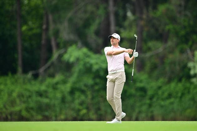 Turkish Airlines Open 2026 in Antalya ANTALYA, TURKIYE - MAY 02: Mikael Lindberg of Sweden competes during the third round of the Turkish Airlines Open 2026 Golf Tournament, part of the DP World Tour Asian Series, held at the Regnum National Golf Club in the Belek Tourism Center of Serik district in Antalya, Turkiye, on May 02, 2026. Orhan Cicek Anadolu Antalya Turkey. Editorial use only. Please get in touch for any other usage.  Copyright: x2026xAnadoluxOrhanxCicekx