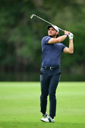 Turkish Airlines Open 2026 in Antalya ANTALYA, TURKIYE - MAY 02: Gregoria De Leo of Italy competes during the third round of the Turkish Airlines Open 2026 Golf Tournament, part of the DP World Tour Asian Series, held at the Regnum National Golf Club in the Belek Tourism Center of Serik district in Antalya, Turkiye, on May 02, 2026. Orhan Cicek Anadolu Antalya Turkey. Editorial use only. Please get in touch for any other usage.  Copyright: x2026xAnadoluxOrhanxCicekx