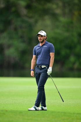Turkish Airlines Open 2026 in Antalya ANTALYA, TURKIYE - MAY 02: Gregoria De Leo of Italy competes during the third round of the Turkish Airlines Open 2026 Golf Tournament, part of the DP World Tour Asian Series, held at the Regnum National Golf Club in the Belek Tourism Center of Serik district in Antalya, Turkiye, on May 02, 2026. Orhan Cicek Anadolu Antalya Turkey. Editorial use only. Please get in touch for any other usage.  Copyright: x2026xAnadoluxOrhanxCicekx