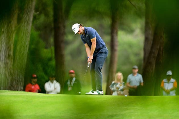 Turkish Airlines Open 2026 in Antalya ANTALYA, TURKIYE - MAY 02: Gregoria De Leo of Italy competes during the third round of the Turkish Airlines Open 2026 Golf Tournament, part of the DP World Tour Asian Series, held at the Regnum National Golf Club in the Belek Tourism Center of Serik district in Antalya, Turkiye, on May 02, 2026. Orhan Cicek Anadolu Antalya Turkey. Editorial use only. Please get in touch for any other usage.  Copyright: x2026xAnadoluxOrhanxCicekx