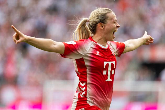 Google Pixel Frauen-Bundesliga: 1. FC Köln - SV Werder Bremen; 02.05.2026 Sandra Maria Jessen (1. FC Köln, 6) jubelt nach ihrem Tor zum 3:0 am 24. Spieltag der Google Pixel Frauen-Bundesliga im Spiel des 1. FC Köln gegen den SV Werder Bremen am 02.05.2026 im RheinEnergie-Stadion in Köln, Deutschland. Copyright: xBEAUTIFULxSPORTS Meuselx