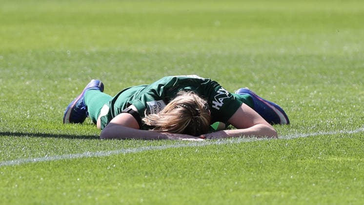 VfL vs. Leipzig, BL Frauen Wolfsburg, 02.05.2026, Fußball, Frauen, Google Pixel Bundesliga, Saison 2025 2026, VfL Wolfsburg vs RB Leipzig, Janina Minge (VfL Wolfsburg) AOK Stadion Niedersachsen Deutschland